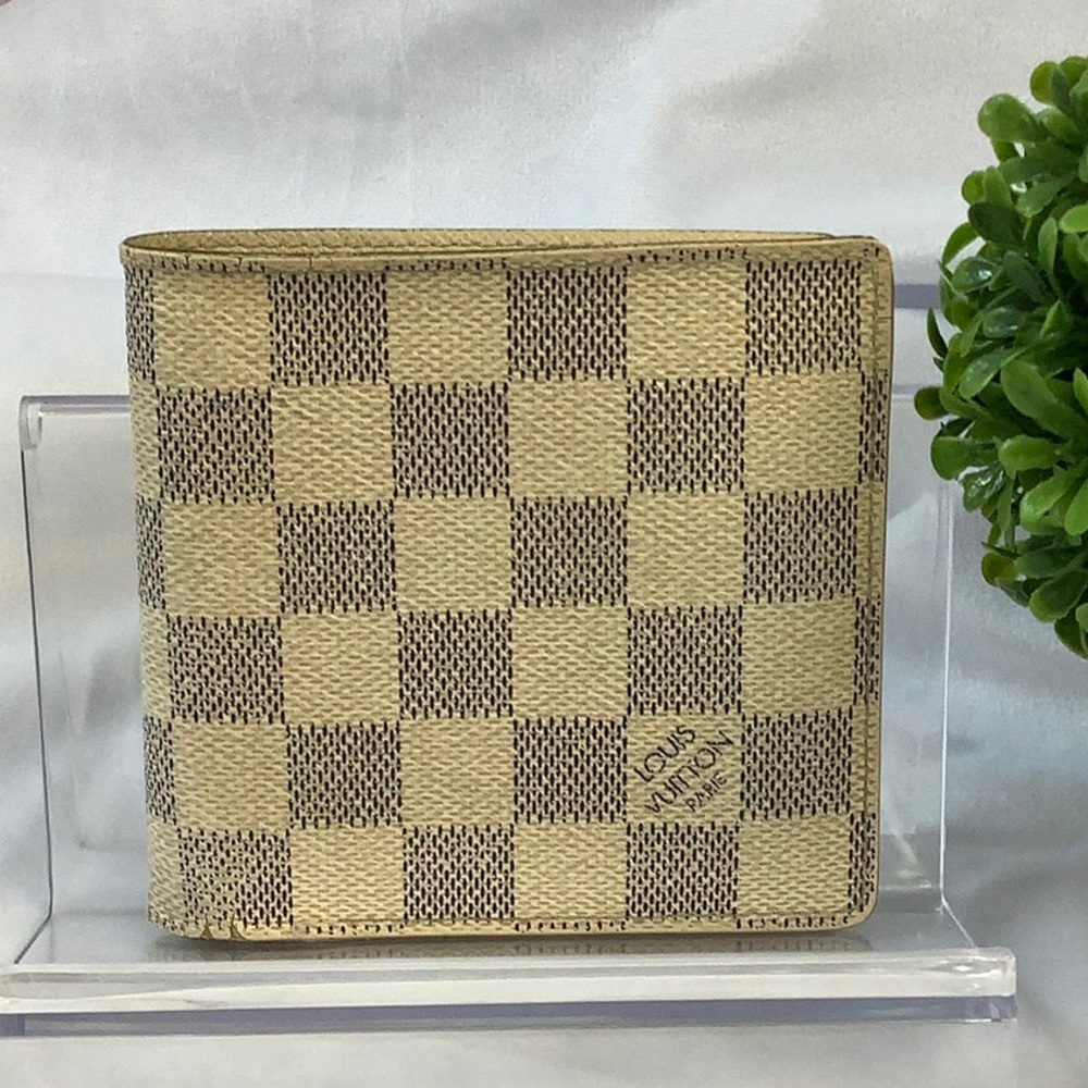 GUC Louis Vuitton Damier Azur Bifold Wallet
